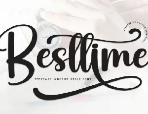 Besttime Script font