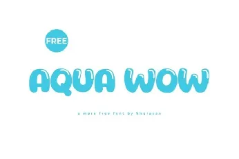 Aqua Wow font