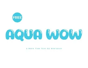 Aqua Wow font