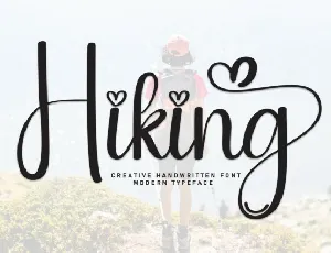 Hiking Script Typeface font