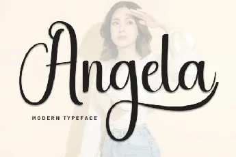 Angela Script font