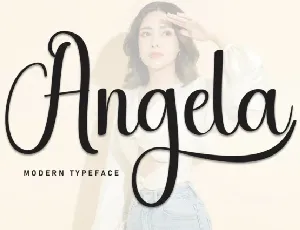 Angela Script font