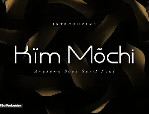 Kim Mochi Sans Display font