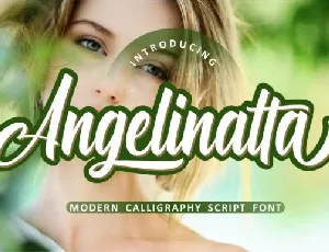 Angelinatta Calligraphy font