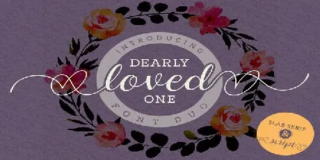 Dearly Loved One font