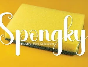 Spongky Script font