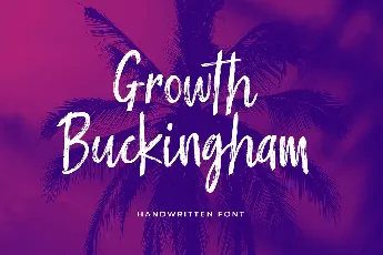 Growth Buckingham font