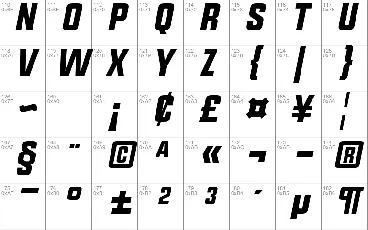 UPBOLTERS font