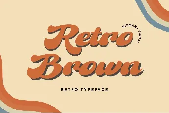 Retro Brown font