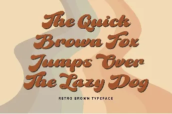 Retro Brown font