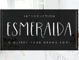 Esmeralda font