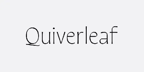 Quiverleaf CF font