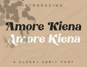 Amore Kiena Serif font