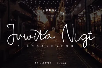 Juwita Night Handwritten font