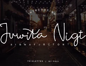 Juwita Night Handwritten font