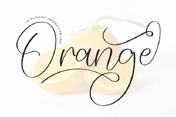 Orange Script Typeface font