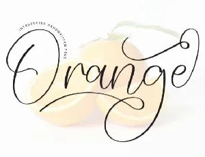 Orange Script Typeface font