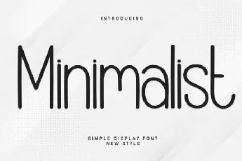 Minimalist Handwritten font