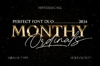 Monthy Ordinals Duo font