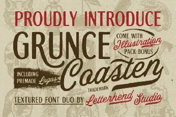 Grunce Coasten Duo font