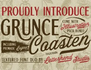 Grunce Coasten Duo font