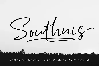 Southnis Handwritten Signature font