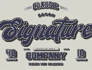 Signature font