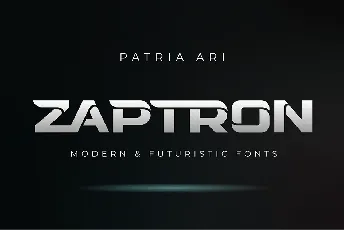 Zaptron font