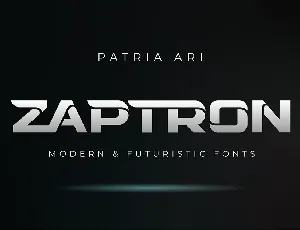 Zaptron font