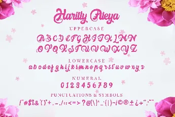 Harilly Aleya font