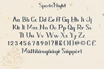 Spark Night Demo font