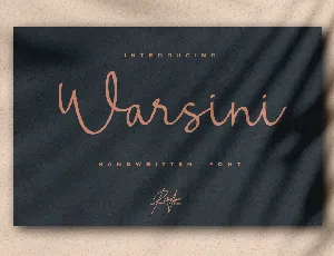 Warsini font