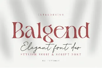 Balgend font