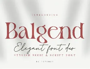 Balgend font