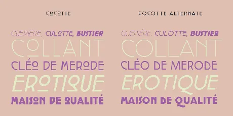 Cocotte font