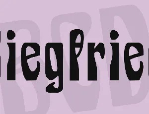 Siegfried font