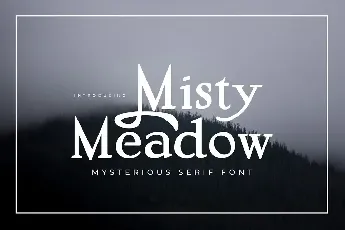 Misty Meadow font