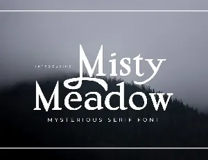 Misty Meadow font