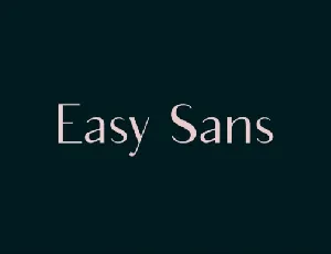 Easy Sans font