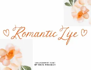 Romantic Life Calligraphy font