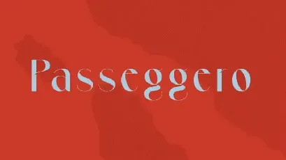 Passeggero Sans Serif font