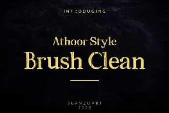 Athoor Style Brush Clean font