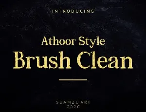 Athoor Style Brush Clean font