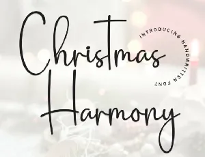 Christmas Harmony Script font