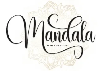 Mandala Calligraphy font