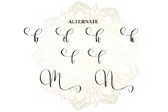 Mandala Calligraphy font