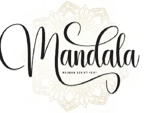 Mandala Calligraphy font