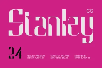 CS Stanley font