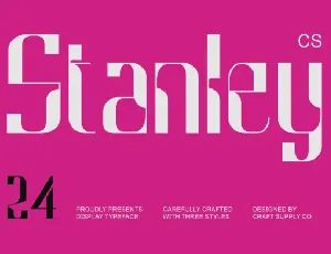 CS Stanley font