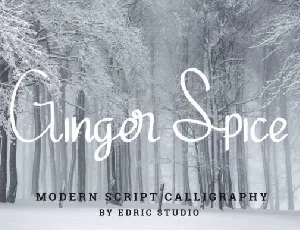 Ginger Spice font